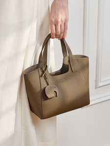 Elegante Bolso de Mano de Cuero Genuino para Mujer, Bolso de Hombro Cruzado de Piel Vacuna de Alta Calidad, Bolso Tipo Tote para Mujer - Product Image 2