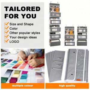 Organisateur de porte pour jouets et articles divers, placard de rangement pour bébé avec 5 grandes poches, organisateur suspendu à la porte - Product Image 6