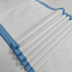 ถุงผ้า PP ป้องกันไฟฟ้าสถิตย์พร้อมแถบสีฟ้าด้านข้างที่ประทับร้อนสำหรับป้อนแป้งปุ๋ย - Product Image 4