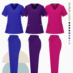 Tenues de travail personnalisées pour femmes, infirmières, hôpitaux vétérinaires, médecins, uniformes de travail unisexes, ensembles de pantalons de travail pour infirmières - Product Image 2