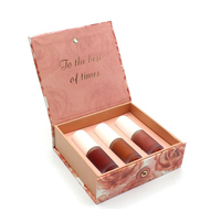 Boîte cadeau de brillant à lèvres personnalisée, tubes de rouge à lèvres faits à la main, boîtes avec mousse EVA, boîte vide, ensemble d'emballage de rouge à lèvres, support