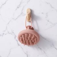 Baifu Brosse de massage exfoliante en gel de silice pour cuir chevelu, avec logo personnalisé, pour femmes