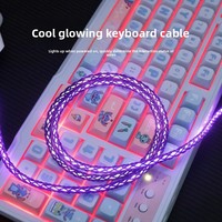 Cable de Datos para Teclado Mecánico de 240W, RGB Monocromático, Eje Magnético, Aleación de Zinc, USB Tipo-C, Personalizado, 8K, Esports