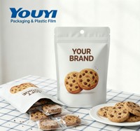 Sachets transparents personnalisés à faible MOQ avec logo, conformes aux normes alimentaires, pour snacks, couleur et taille personnalisables pour grains de café premium