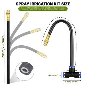Kit de micro-pulvérisation 10m avec raccord universel, système d'irrigation rapide et économe en eau pour balcon et jardin - Product Image 5