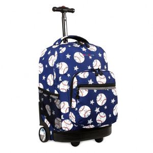 BSCI Women's Rolling <b>Backpack</b> with <b>Wheels</b> for Laptops and Business <b>Backpacks</b> and Carry-on Tolly Bags - Product Image 1