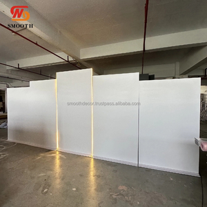 ฉากหลังงานแต่งงานอะคริลิคสี UV แบบกำหนดเองได้ พร้อมไฟ LED ทนทานและหรูหรา ขนาด 120x240 ซม. หรือขนาดตามสั่ง - Product Image 6