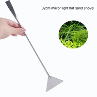 Pince à épiler transfrontalière Mengqule en acier inoxydable écologique, grande, droite et courbée, outil de taille, accessoires pour aquarium de sable, garantie 1 an