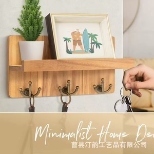 Simple <b>wall</b>-<b>mounted</b> storage rack for kitchen, single-row <b>shelf</b>, bedroom, <b>wall</b>-<b>mounted</b> organizer, living room decorative <b>shelf</b> - Product Image 4