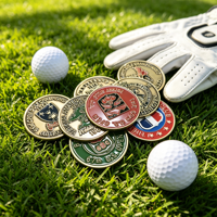 Marcador de Pelota Magnético Personalizable para Fútbol y Golf, con Diseño de Anime Único, para Sublimación y Grabado, con Moneda, en Blanco, para Collar, Surtido