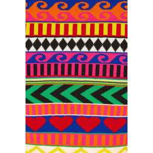 Camiseta de algodón de punto multicolor Akep con patrón geométrico de artículo de diseñador de alta calidad Premium para mujer - Product Image 3