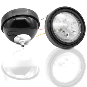 21W 5.25" Round Conversion headlight Combo Spot/Flood Hi/Lo Beam Agricultural Work Light, Fits Internation JD LED Tractor Light