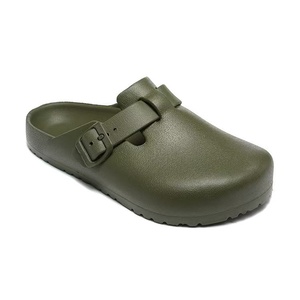 Mules et sabots plats d'extérieur pour femmes, style <span class=keywords><strong>Birkenstock</strong></span>, en cuir véritable et daim de vache, avec semelle intérieure en liège et semelle extérieure en EVA, à enfiler - Product Image 2