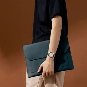 Factory <strong>Customized</strong> Multi-pocket PU Leather Envelope File Bag Minimalist Laptop Sleeve <strong>Computer</strong> Bags Cover with Magnetic Button - Product Image 6