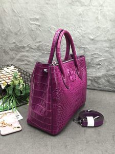 Sac fourre-tout en cuir de crocodile véritable en gros – Sac à main de luxe en cuir de crocodile de créateur |   Sac fourre-tout haut de gamme pour femmes OEM - Product Image 5