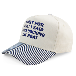 Gorra de Béisbol Estilo Náutico HBA54 de 5 Paneles con Visera a Rayas, Casual, Unisex, para Exteriores, Personalizable OEM - Product Image 4