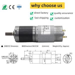 Yifeng 고출력 토크 28mm <span class=keywords><strong>DC</strong></span> 유성 기어 모터 브러시 390 12V/24V 영구 자석 390 브러시 <span class=keywords><strong>DC</strong></span> 유성 기어 모터 - Product Image 4