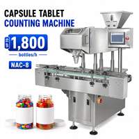 Compteur de pilules automatique à grande vitesse CE CGMP NAC-8, machine de comptage de capsules et de comprimés en poudre