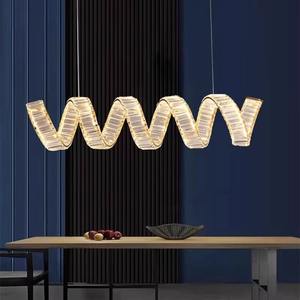 <span class=keywords><strong>Lustre</strong></span> Led Moderne de Luxe Moderne à Double Hélice Suspension Décoration Restaurant en Cristal Villa Hôtel Personnalisée <span class=keywords><strong>Lustre</strong></span> Led Moderne de Luxe - Product Image 2