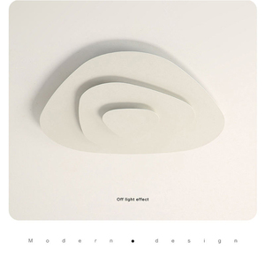 Lampada a Sospensione Moderna Bianca per Interni, Plafoniera LED Rotonda Stile Nordico a Forma di Nuvola con Controllo Interruttore AC 220V - Product Image 4