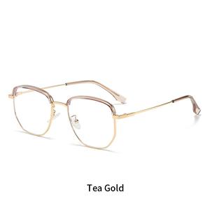 Monture de lunettes anti-lumière bleue en métal, version coréenne, <span class=keywords><strong>pour</strong></span> femmes myopes, légères, <span class=keywords><strong>pour</strong></span> le bureau - Product Image 5