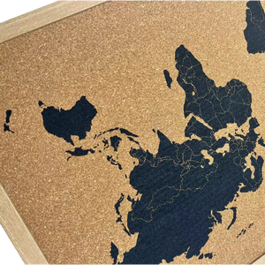 Tableau d'affichage en liège avec carte du monde, mémo décoratif, couture, bureau, maison, étude, cadres d'affichage pour la Nouvelle-Zélande - Product Image 3