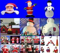 Décorations de Noël gonflables pour la cour, grandes bottes de Noël gonflables personnalisées, chaussettes de Noël avec boîtes cadeaux et cannes en sucre