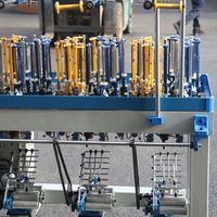 Machine à tresser et à tricoter en coton, polyester et nylon pour cordons de vêtements, cordons de lacets, cordes textiles, cordons de baskets, 17 broches, usine
