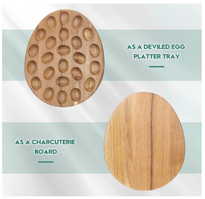 Portauova in Legno con Finitura Naturale, Design Artigianale per Ristoranti e Cucine, Vassoi per Conservazione Uova - Product Image 5