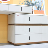 Table de maquillage avec miroir, meuble de chambre à coucher, table de maquillage moderne de luxe