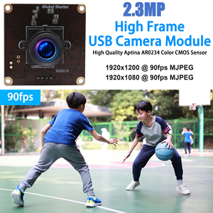 Объектив ELP 1200P с глобальной затвором без искажений, широкоугольный высокоскоростной USB-модуль 90fps 2.3MP для Windows, Android, Mac, Linux - Product Image 5