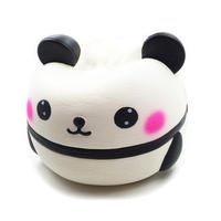 Vente en gros d'usine, jouets géants en mousse PU, animaux en peluche, panda, 25 cm, jouets anti-stress