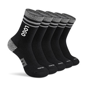 Empaquetado gratis Diseño de muestra gratis Personalice su propio logotipo <span class=keywords><strong>Calcetines</strong></span> térmicos para deportes al aire libre Logotipo personalizado <span class=keywords><strong>Calcetines</strong></span> de lana con cojín de rizo completo - Product Image 1