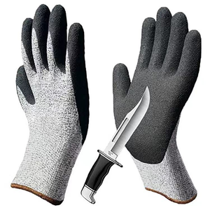 Gants de sécurité Construction Niveau C Gants enduits de sable en <span class=keywords><strong>latex</strong></span> Gants de travail anti-coupure avec une qualité durable Confortable imprégné - Product Image 5