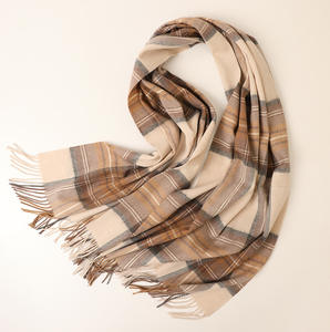 צעיף צמר מרינו עם ציסל צמר גפן סקוטיבן חם חורף רך 70*210 ס "מ תווית מותאמת אישית - Product Image 3