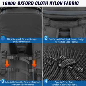 Sac à dos de voyage personnalisé haut de gamme en nylon de 60 litres pour bottes de <span class=keywords><strong>ski</strong></span>, casque de snowboard - Product Image 3