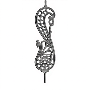 Ornate Stainless Steel Baluster Modern Frameless Stair <b>Railings</b> Floor Mounted Rust Resistant Villa Hotel Balcony Decorative - Product Image 1