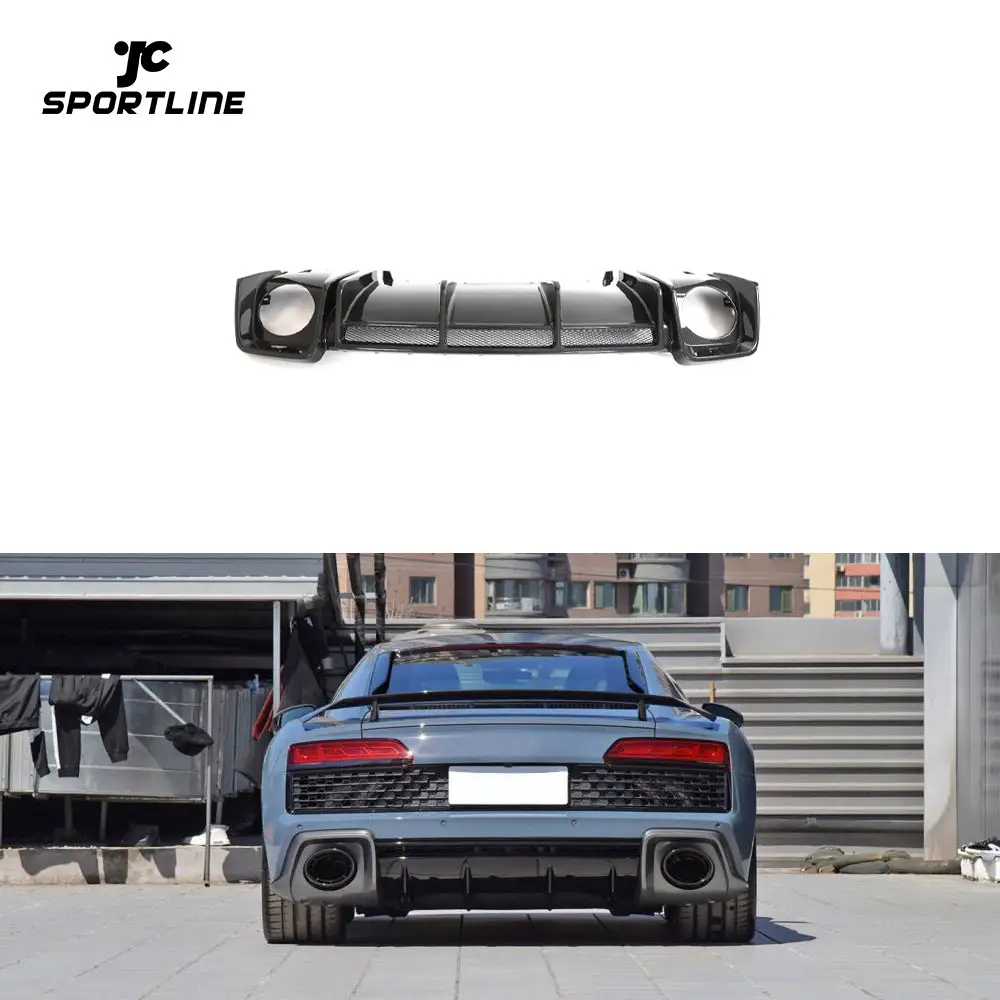 Design di fabbrica 2023 lifting nuovo labbro diffusore posteriore in carbonio a secco R8 per Audi R8 V10 GT Performance coupé 2 porte