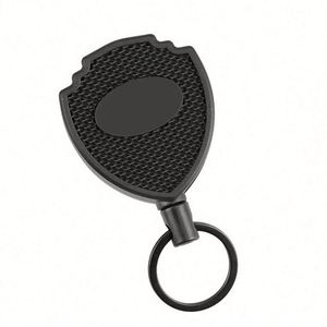 Custom logo Stainless Steel Key Fob Keychain Retractable Metal Badge Reel Name ID Badge Holder - Product Image 1