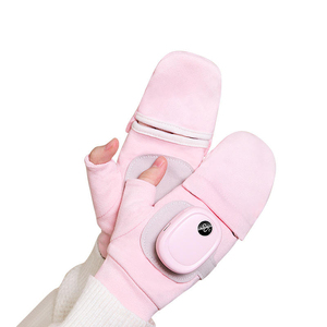 Electric Heated Flip <b>Gloves</b> 3 Temperature Control Rechargeable Winter Warm Anti Freeze Hand <b>Warmer</b> For Indoor Outdoor Use - Product Image 6