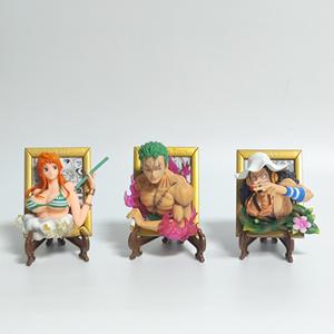 13-20CM 1 pieza Luffy <span class=keywords><strong>Dragon</strong></span> Ace Zoro Sanji Sabo Nami Vegeta Son Goku <span class=keywords><strong>Ball</strong></span> nevera imán pegatina Anime PVC figura - Product Image 4