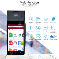 Mesin POS NFC Genggam ZCS Z90 Android 12.0 GO 4G Z90 Android POS Dengan Printer Pemindai Barcode GPS POS