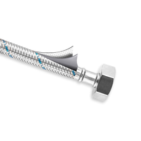 Connecteur de tuyau de tuyaux de toilette Flexible en acier inoxydable bleu pour tuyau d'entrée tuyau d'eau eau chaude et froide eau du robinet eau antidéflagrante