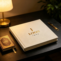 Agenda de Cuero Personalizada A5, Planificador de Ramadán, 80 Páginas, Cuaderno Cosido con Hilo, Personalización en Pequeños Lotes, Venta al Por Mayor