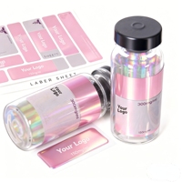Etiqueta Holográfica de Trazabilidad para Frascos de Medicamentos de 3ml y 10ml, Etiqueta Adhesiva Impermeable Personalizada para Laboratorio Farmacéutico