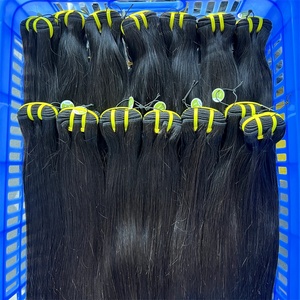 Pelo vietnamita crudo al por mayor diferentes tipos de cabello humano teje la cutícula alineada hueso chino recto paquetes de cabello humano - Product Image 2