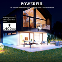 Lampes murales de jardin à énergie solaire Lumière solaire LED étanche Décoration LED Capteur PIR Lumière murale extérieure