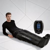 Masajeador de Piernas por Compresión Recargable, Batería de Litio Integrada, Controlado por Aplicación Móvil, Herramienta de Masaje para la Recuperación Muscular