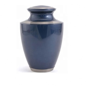 Adult Brass Cremation Urn for Human Ashes - Hand-Engraved Metal Funeral <b>Memorial</b> Urn for Male Female, Durable Decorative <b>Vase</b> - Product Image 3