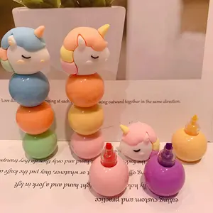 2023 grazioso unicorno coreano grazioso evidenziatore Macaron colore splicing creativo set di penne da disegno per studenti graffiti